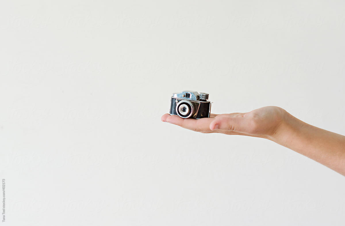 Miniature camera fits in palm of hand