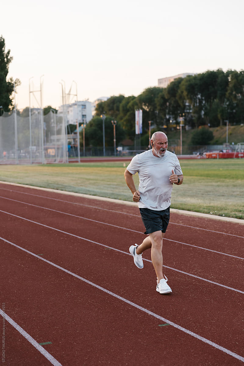 Cardio Training On A Running Track