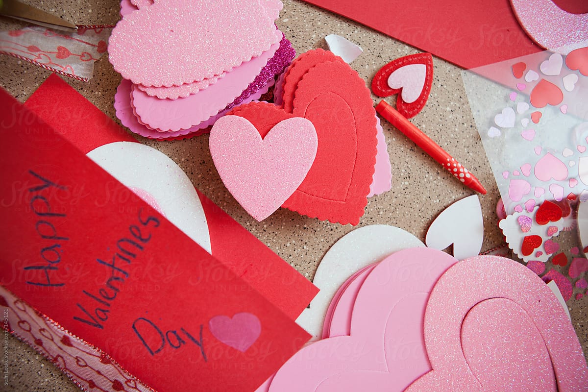 Valentine: Counter Messy With Valentine Crafts