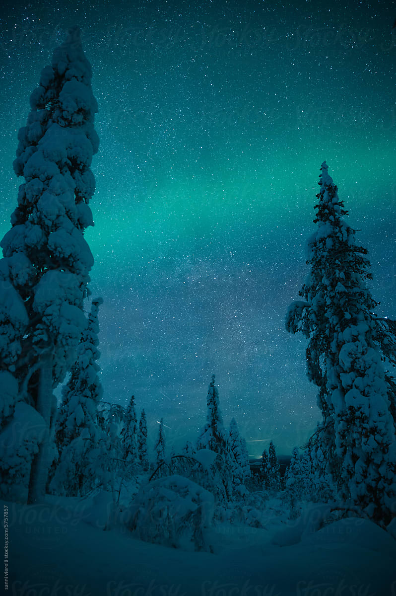 The Northern Lights in the Finnish Lapland