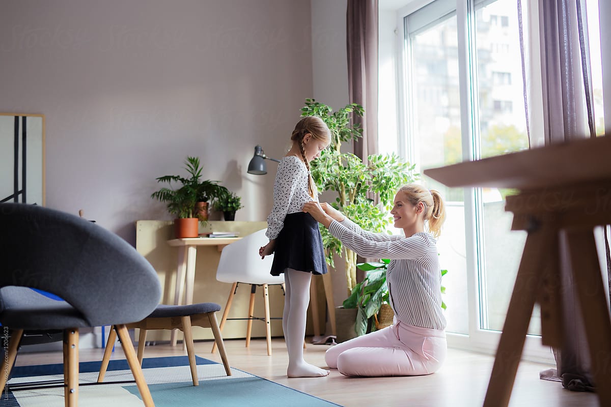 Mother Dressing Up Daughter By Stocksy Contributor Lumina Stocksy 