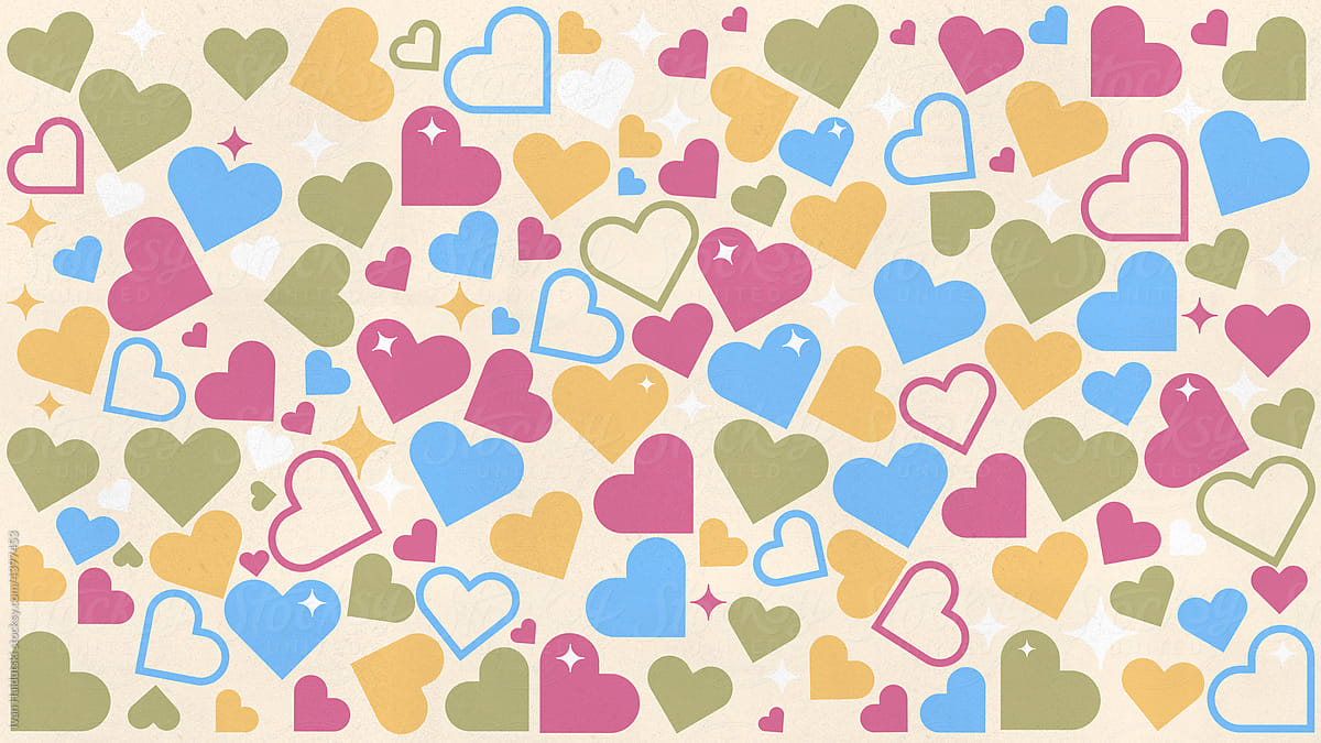 hearts pattern background. Love, valentine day concept