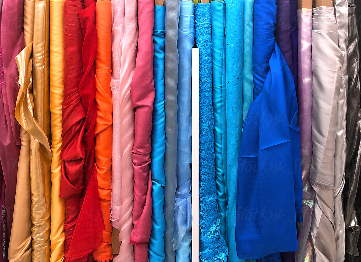 Rainbow Sewing Fabric Selection