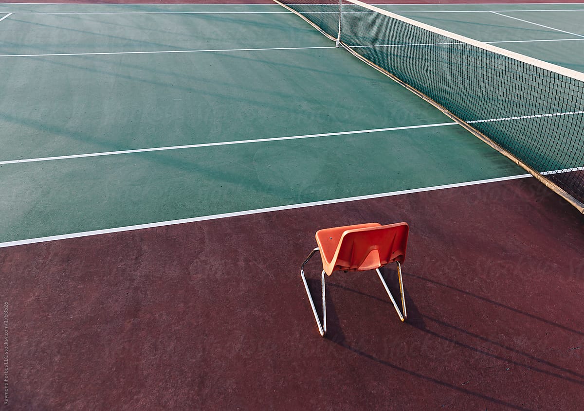 Single Chair by Tennis Court
