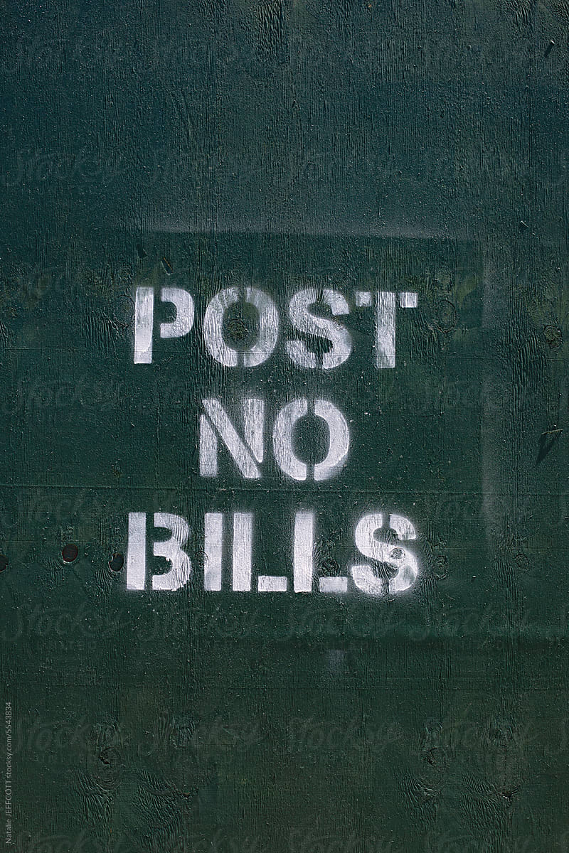 Post No Bills Sign in New York City