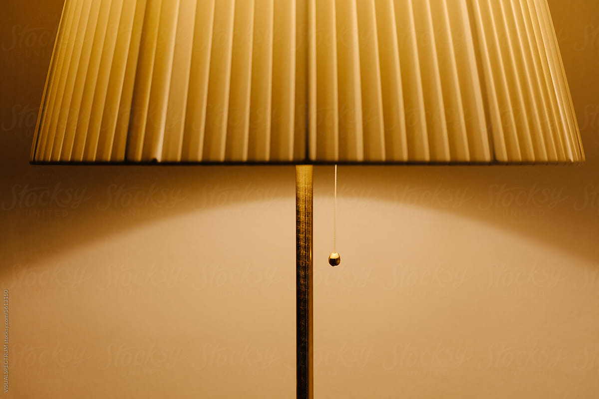 Detail of Stylish Yellow Lampshade