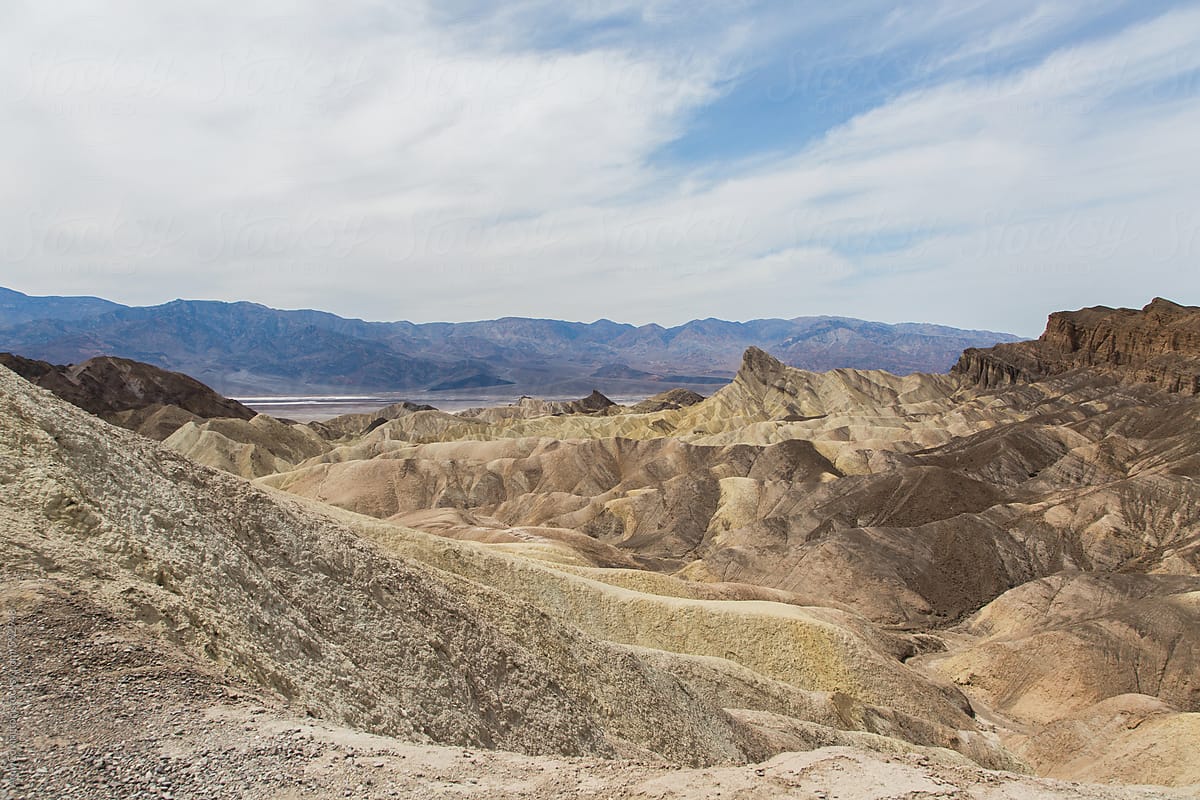 View of Death Valley\'s Zabriskie Point