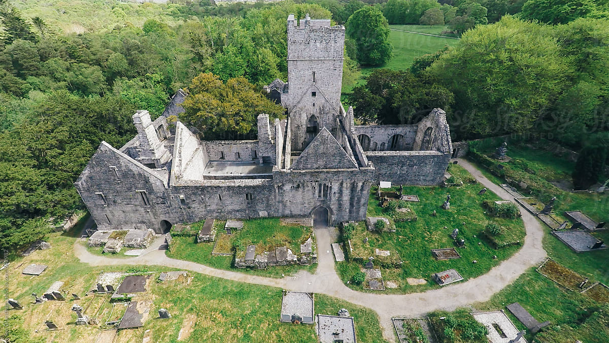 Aerial view of Muckross Abbey