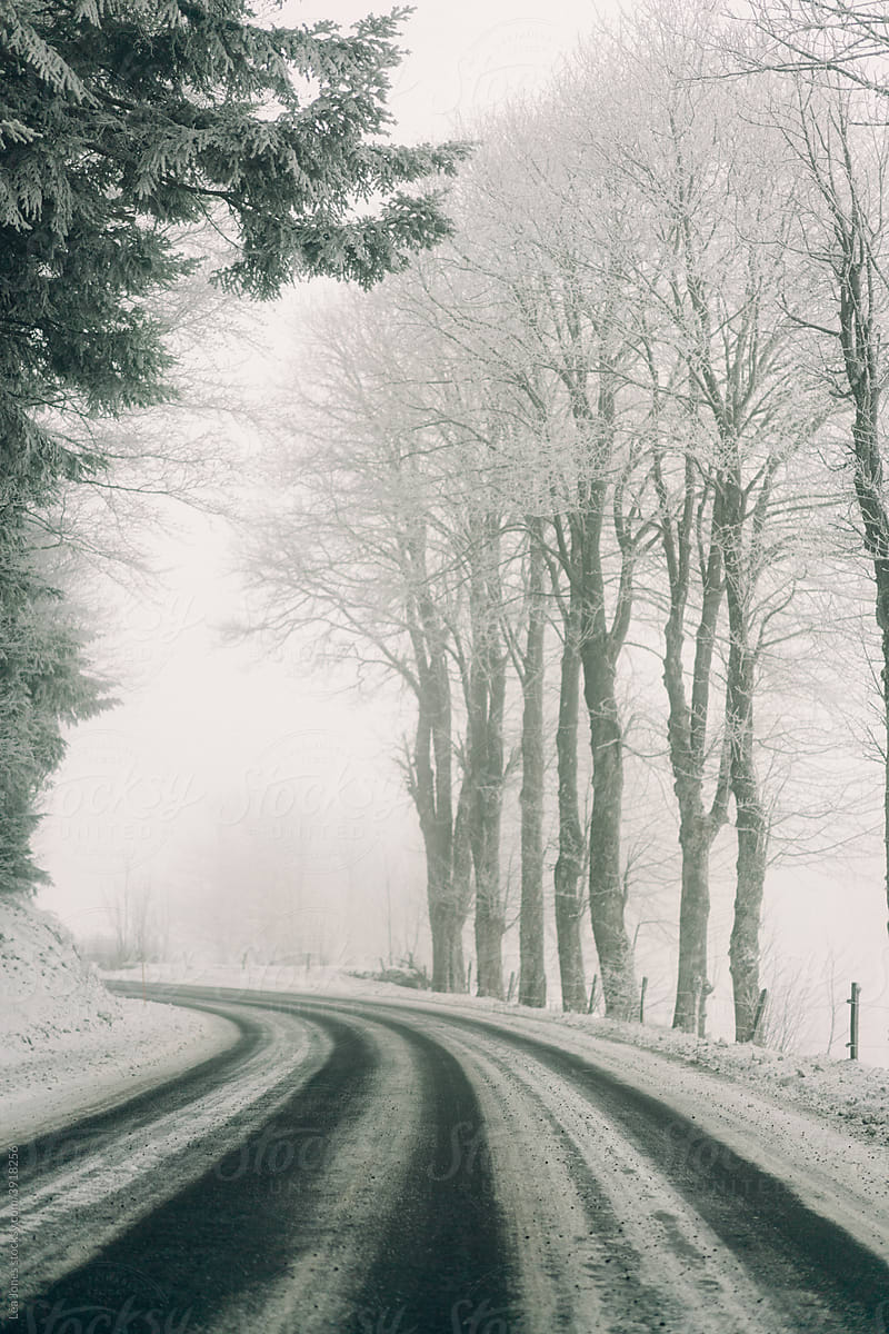 a snowy road