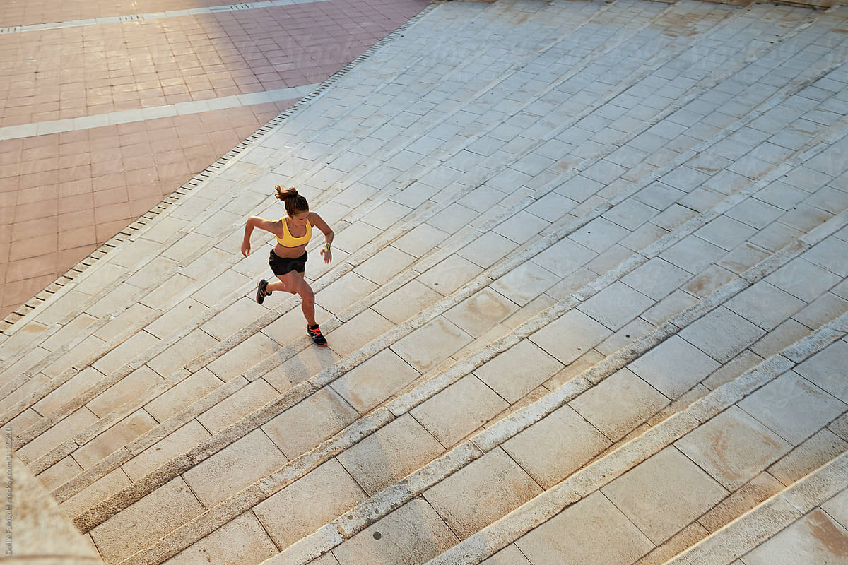 Woman Running By Stocksy Contributor Guille Faingold Stocksy