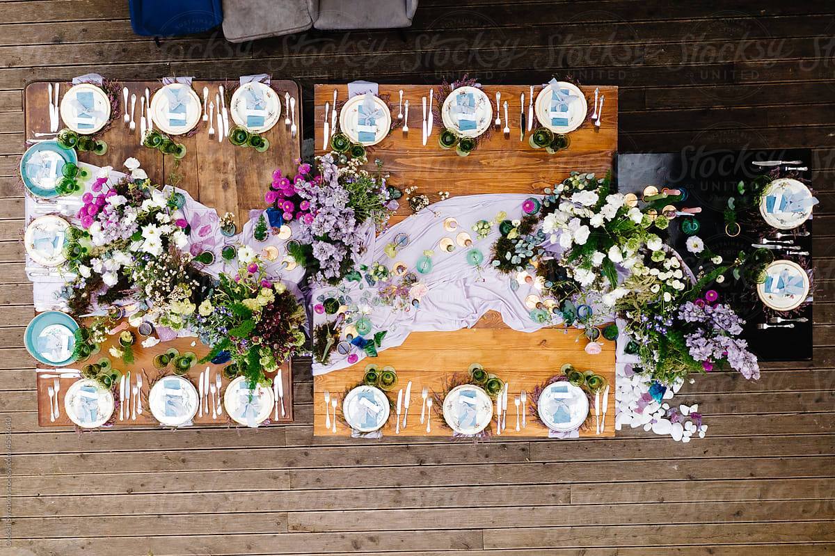 Reception table wedding flowers design setting