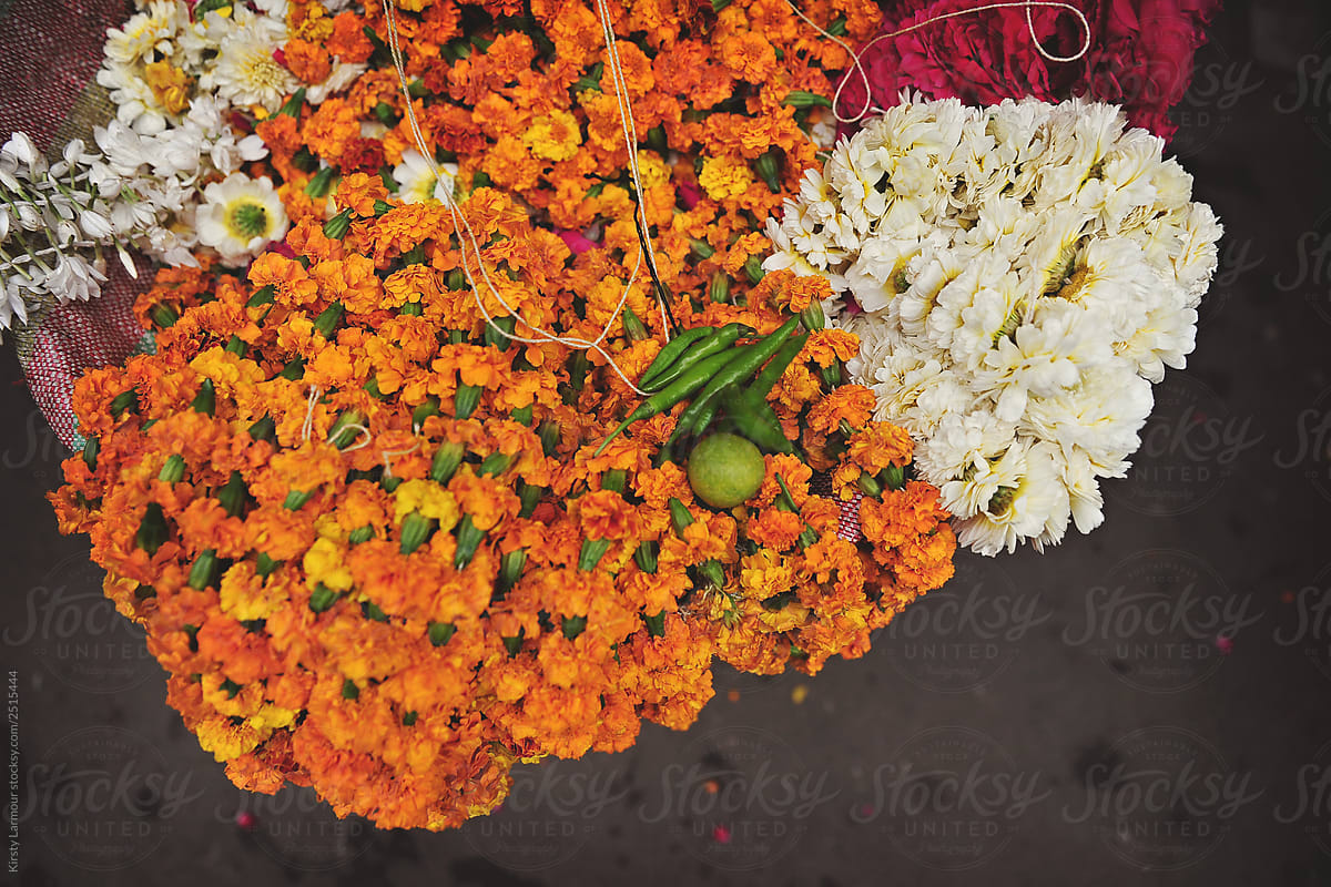 Flower Market in Old Delhi