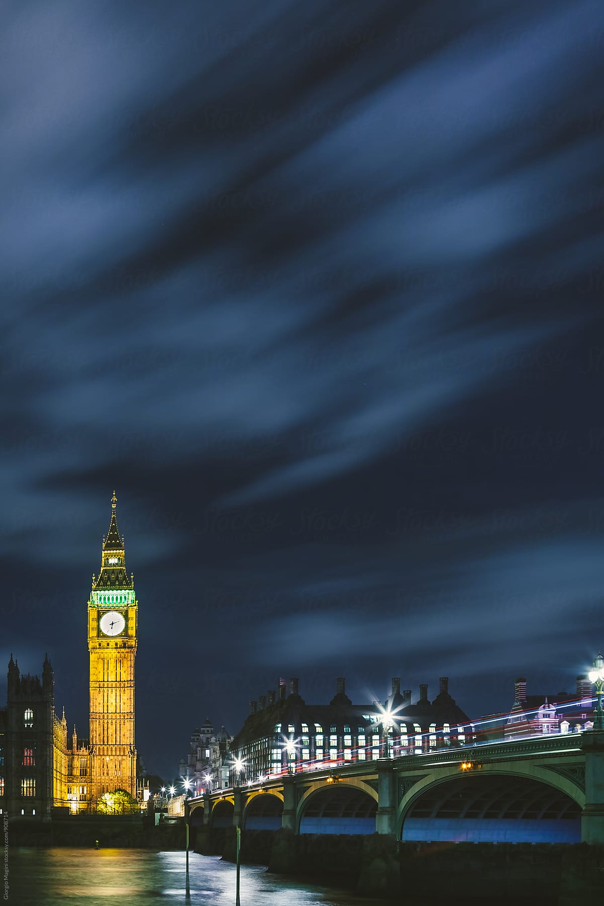 Big Ben by Night, London Famous Landmark