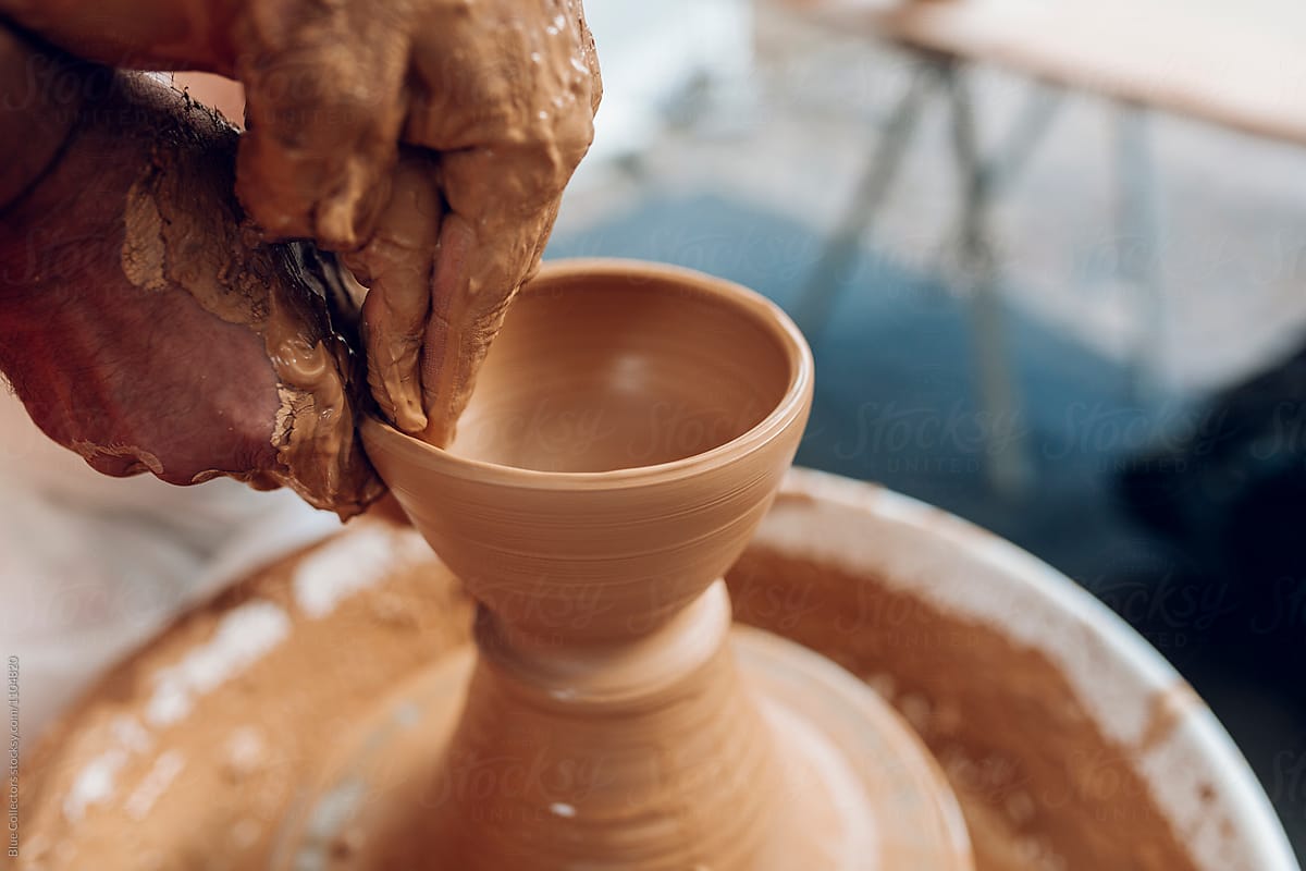 Making of Clay Pottery by Hand