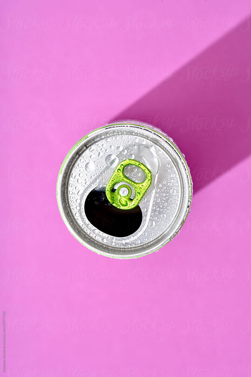 Green Drink Can Pull Tab