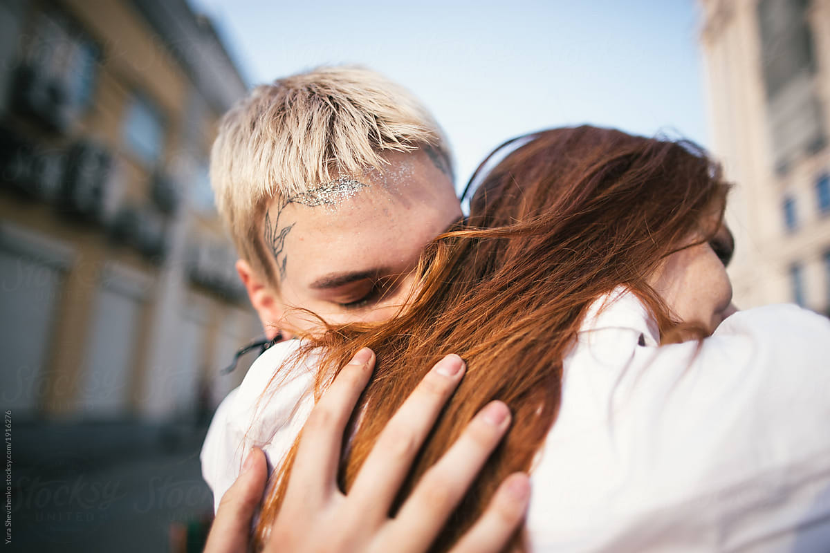 Girls Embracing By Stocksy Contributor Yurii Shevchenko Stocksy 