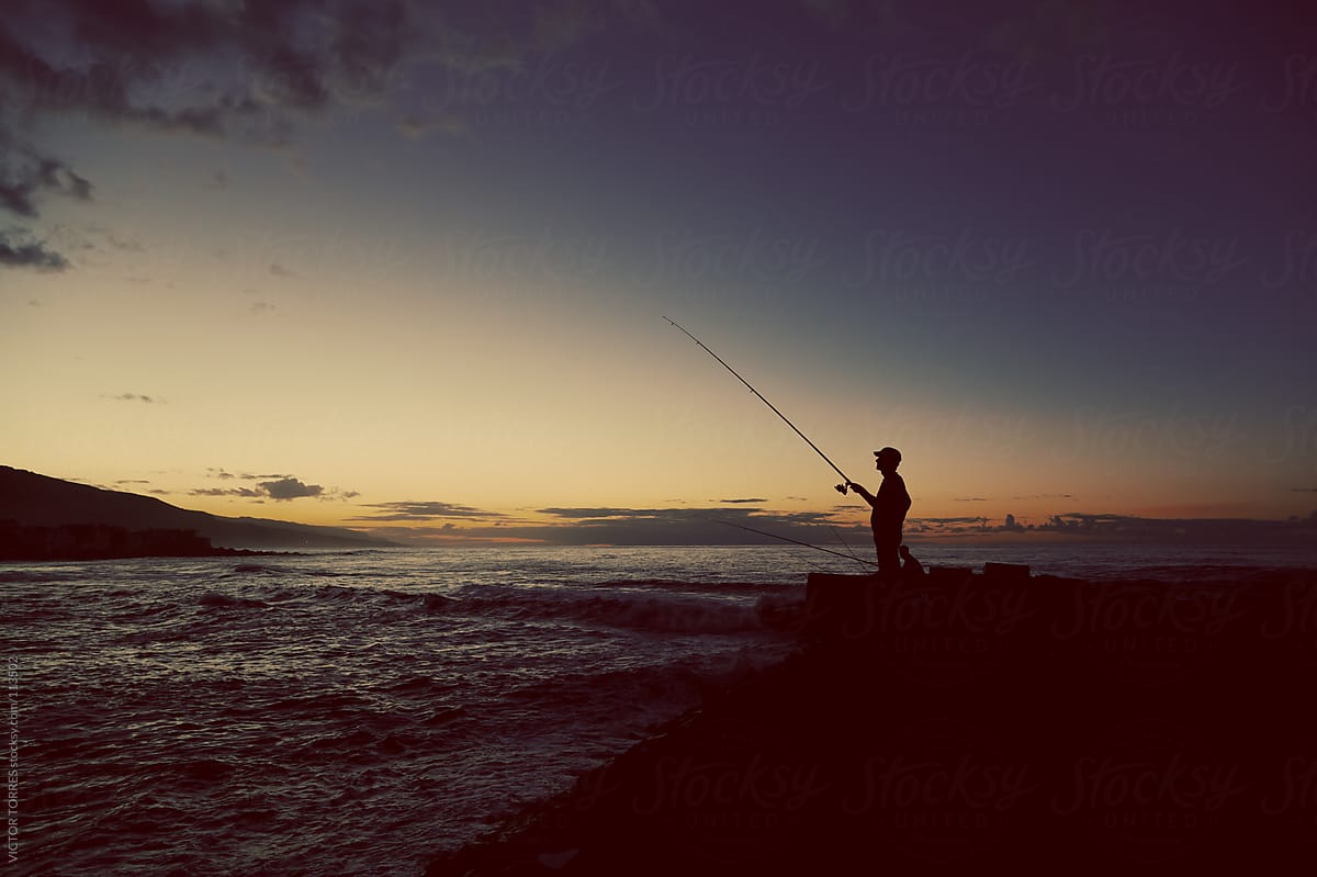 Fishermans At Sunset By Stocksy Contributor Victor Torres Stocksy