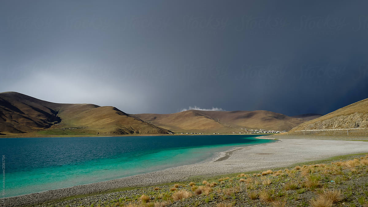 Yamdrok Yumtso scenery ,Tibet,China