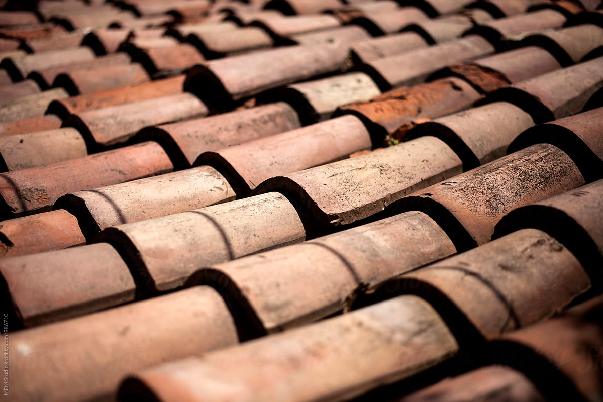Old roof-tiles