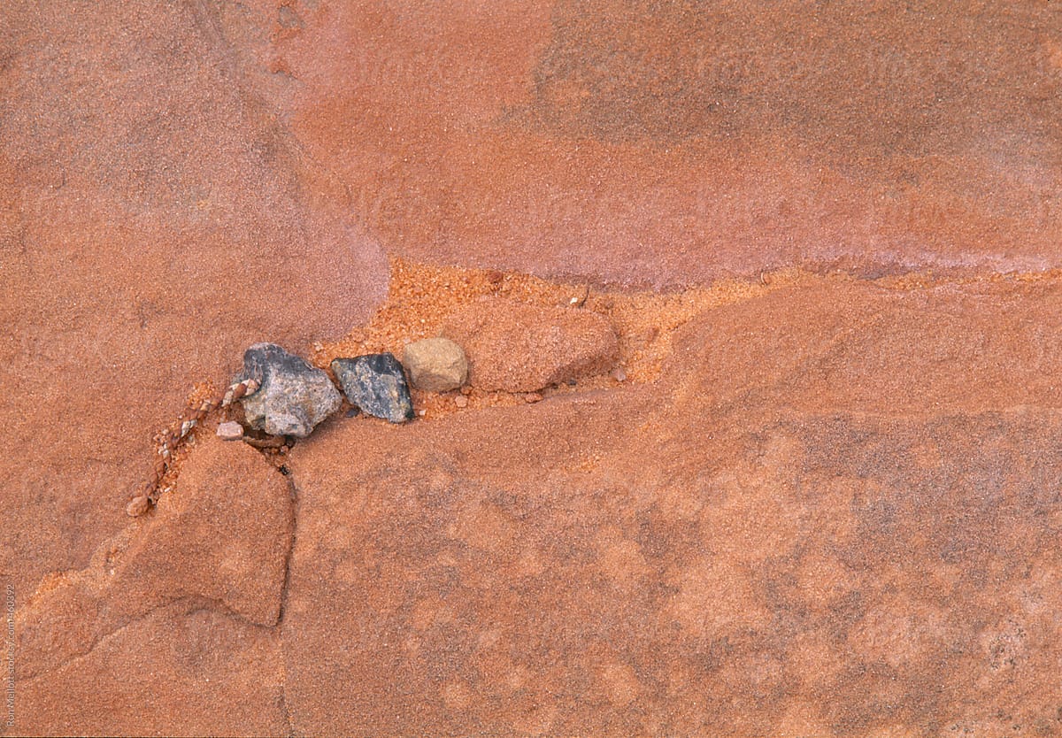 closeup macro abstract sandstone formations Arizona desert