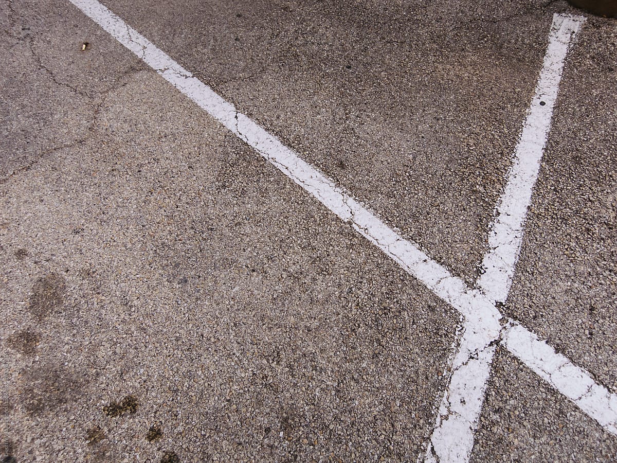 Abstract Closeup of Parking Spaces