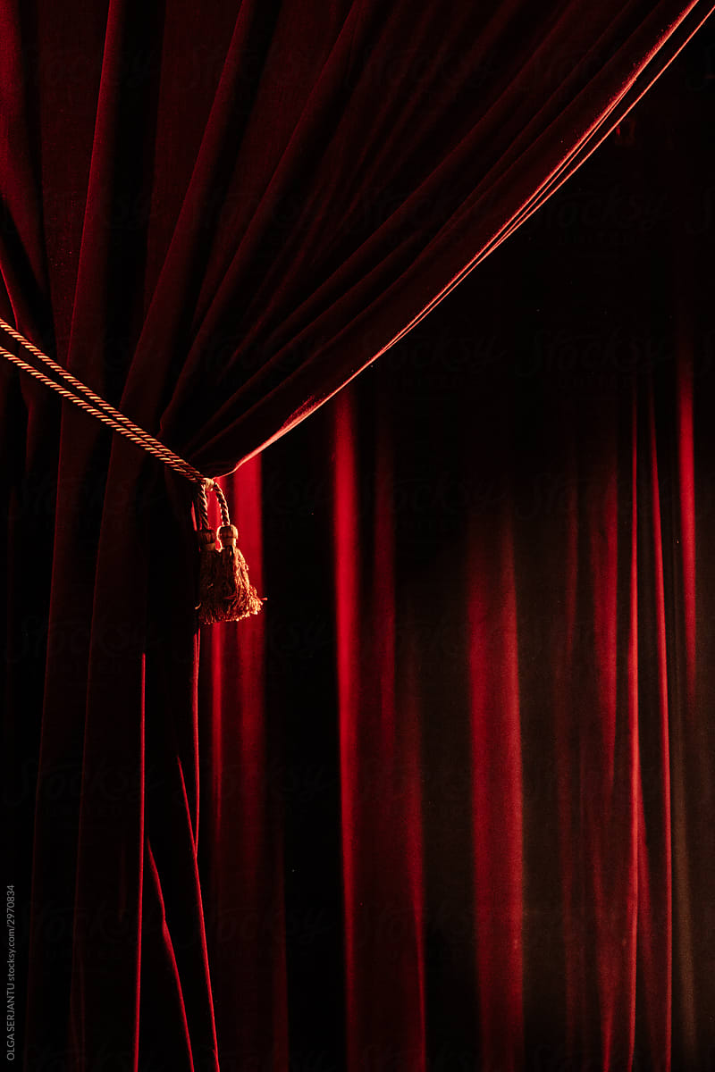 Red velvet curtains #3
