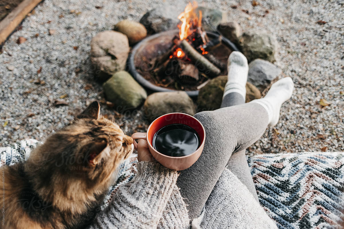 Coffee and a bonfire