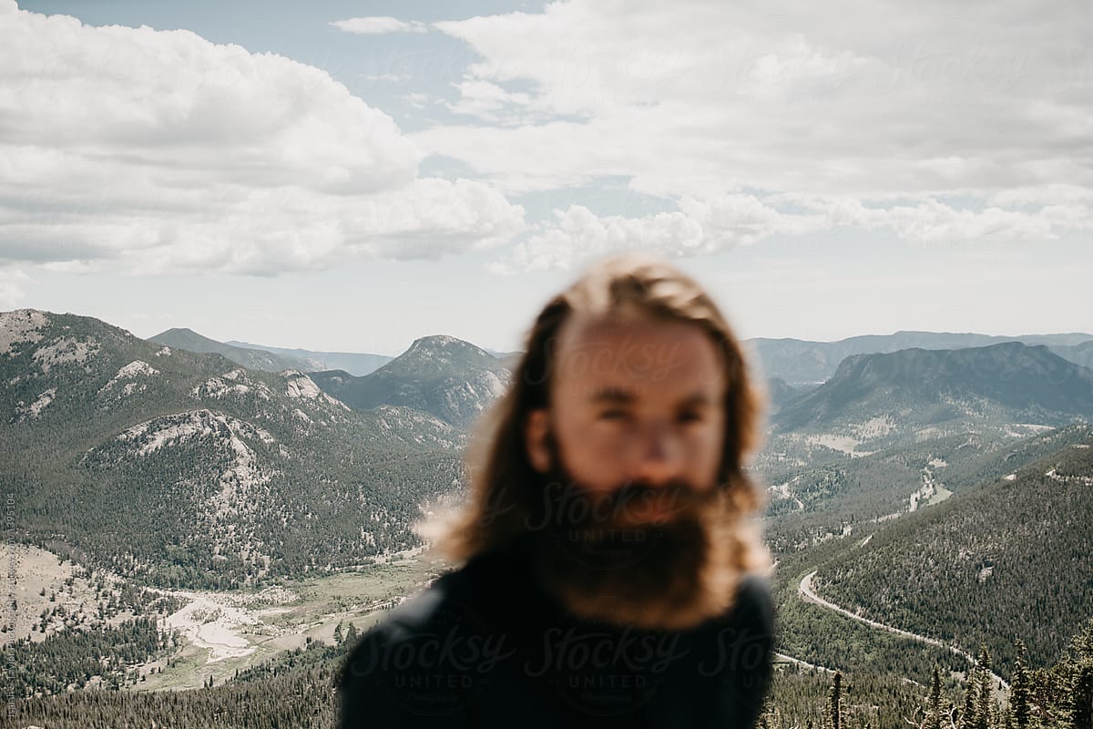 Man in mountains