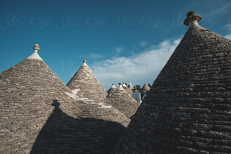 The trulli, the characteristic cone-roofed houses of Alberobello