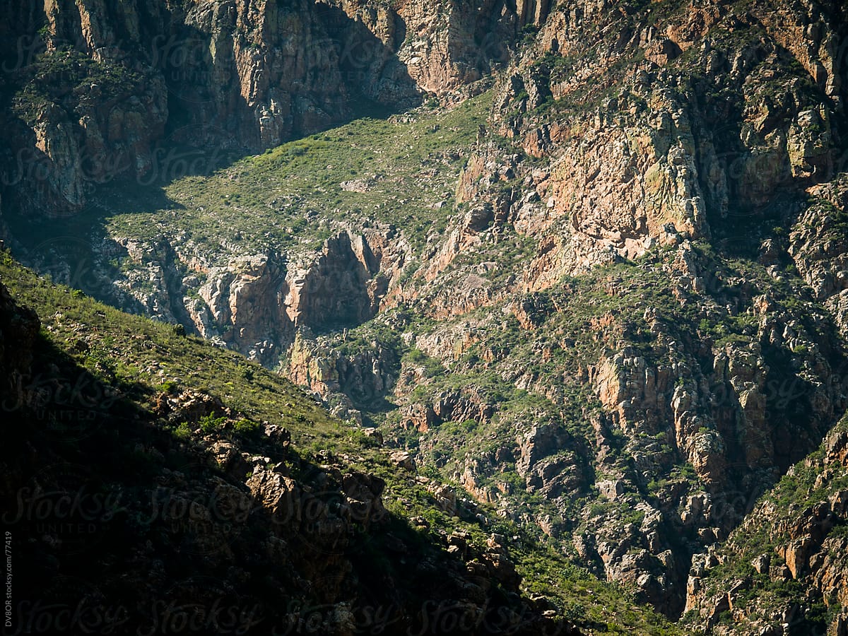 Rocky mountain landscape Near Capetown South Africa