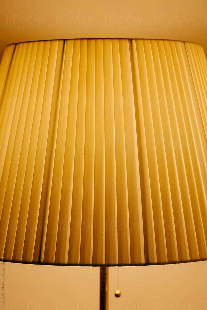 Interior Design - Detail of Beautiful Yellow Lampshade