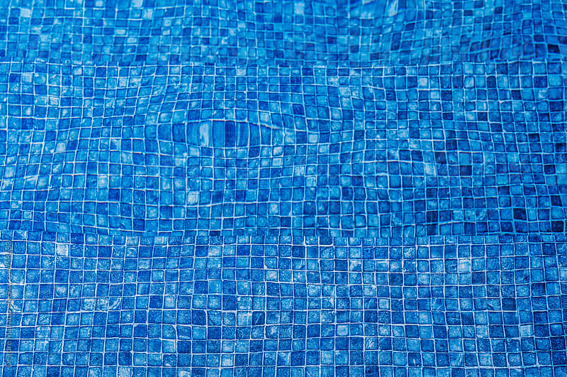 tiles underwater at the bottom of a swimming pool, by Deirdre Malfatto ...