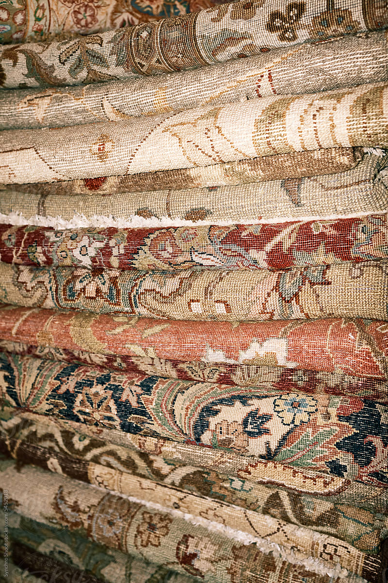Stack of carpets