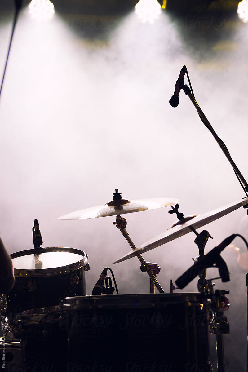 Drummer during concert