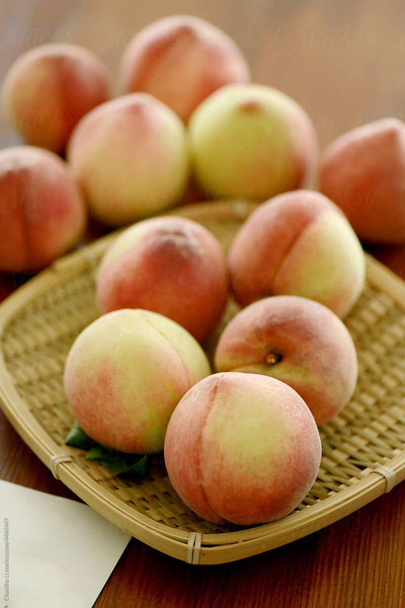 closeup fruit, peach