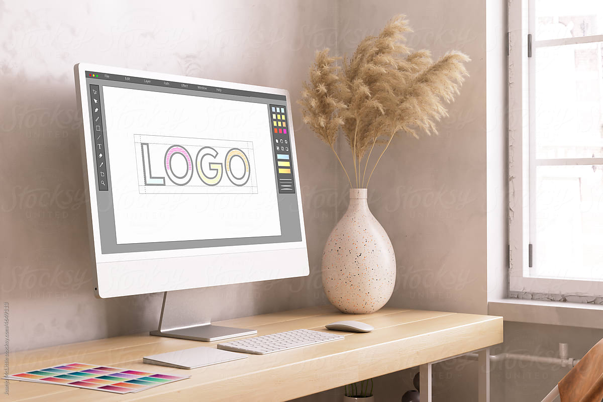 3D Home Office Graphic Design