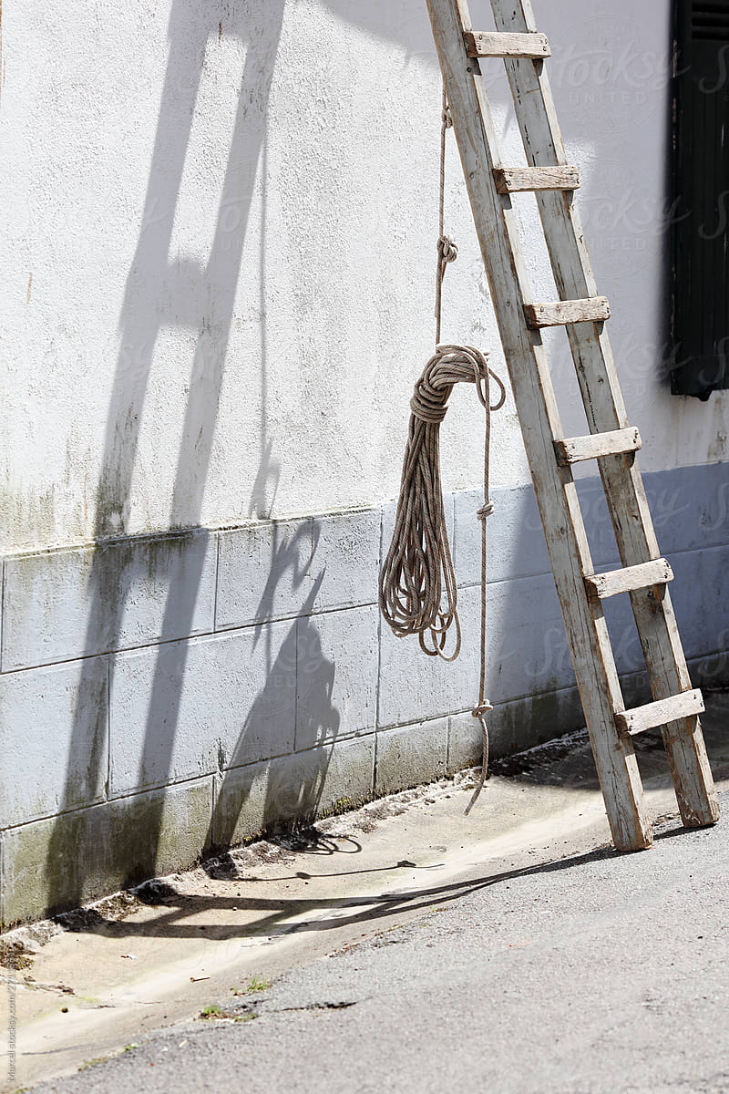 Rope and ladder still life