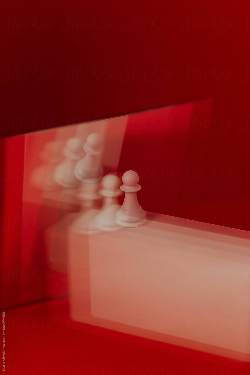 Abstract still life with a pawn