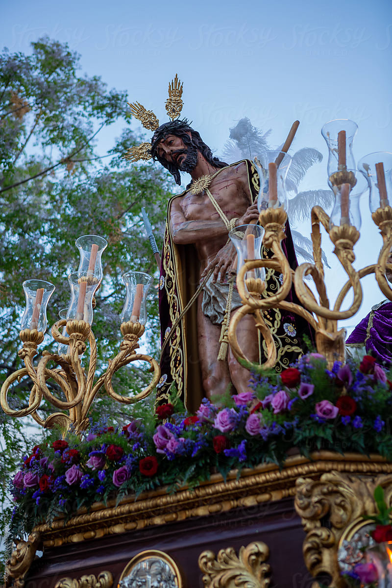 Christ statue during Semana Santa