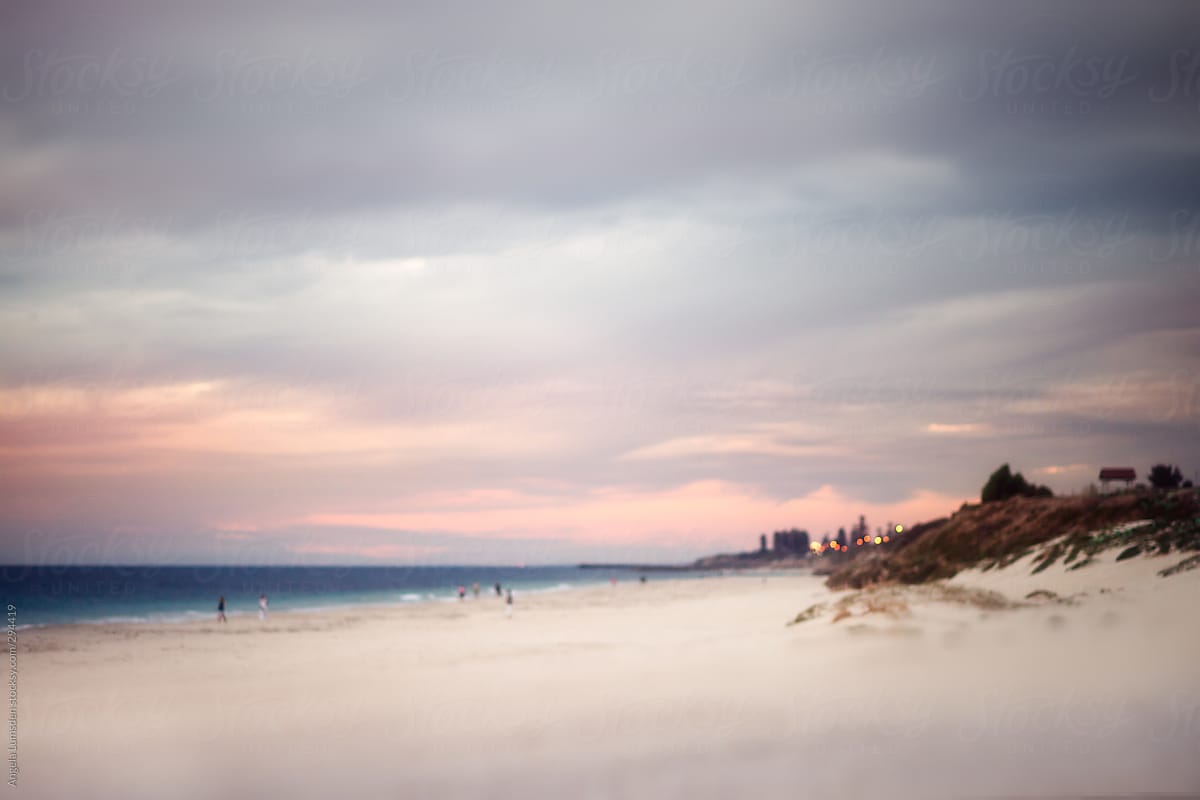 Beach Just After Sunset By Stocksy Contributor Angela Lumsden Stocksy