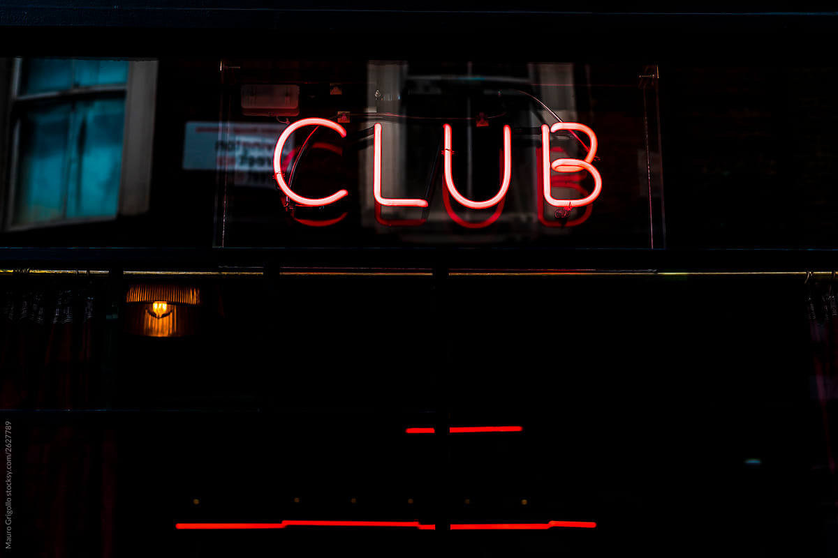 Neon sign out of a night club