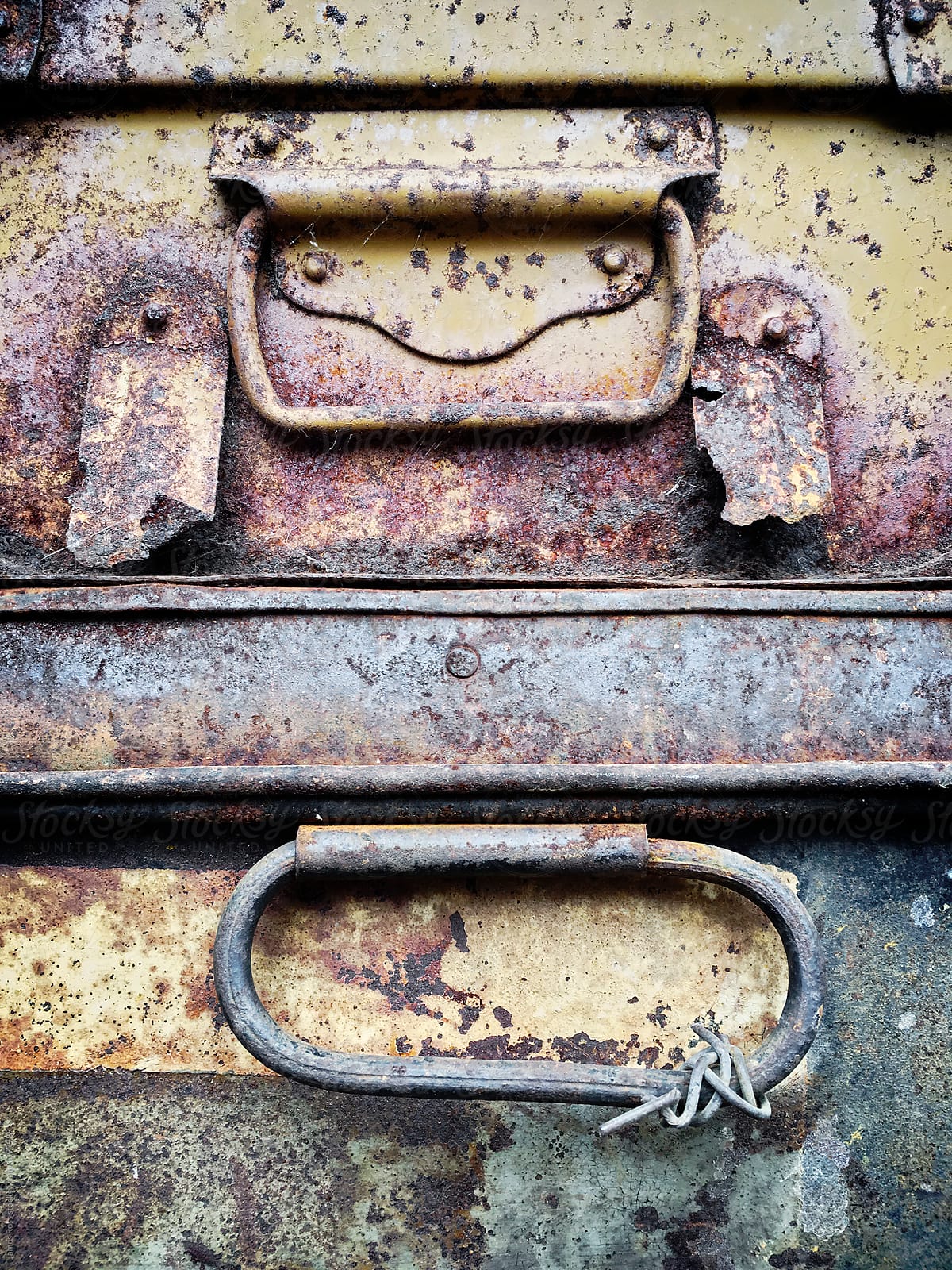 Rusty metal cases
