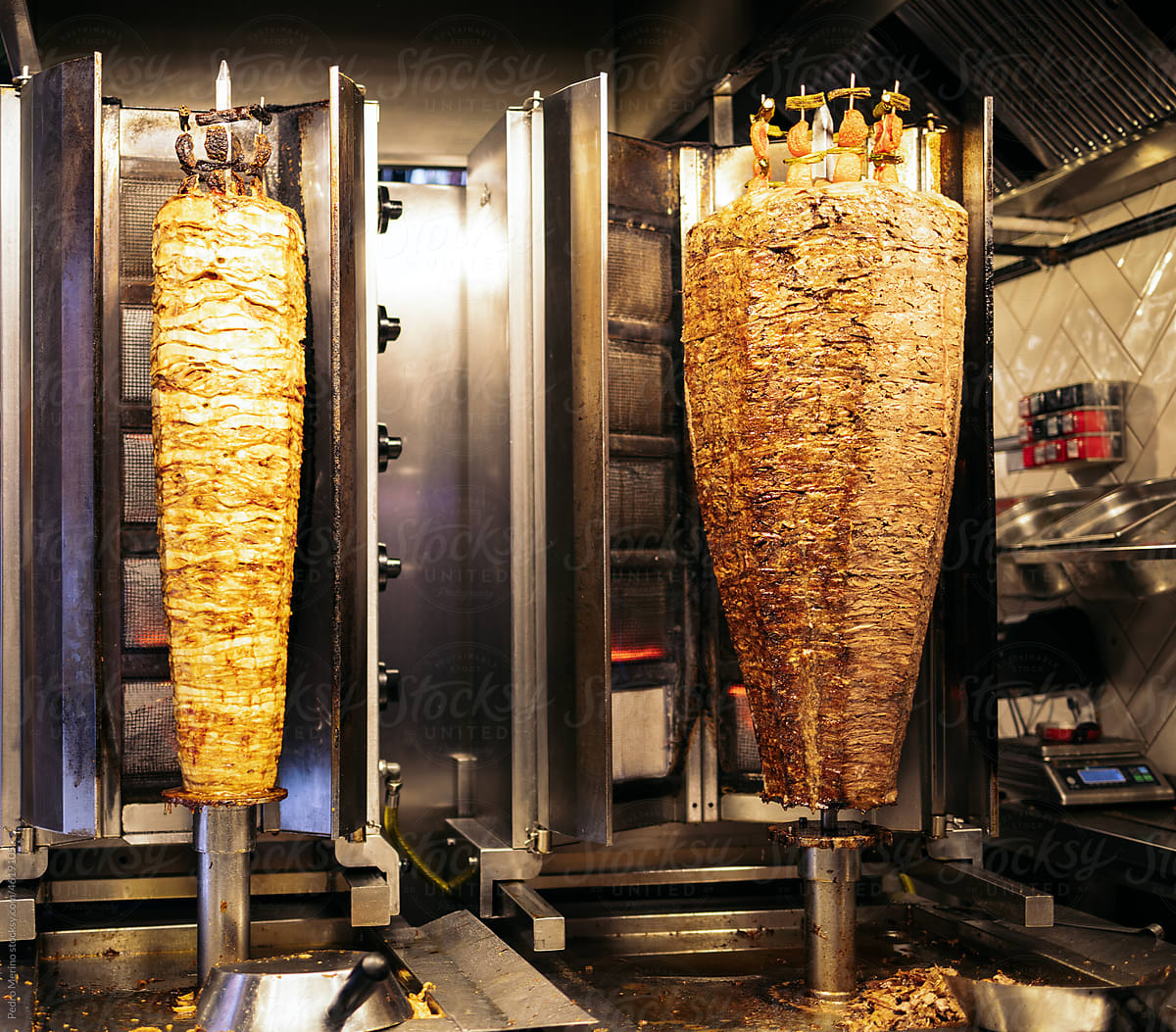 Kebab street stall in Istanbul