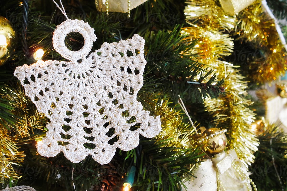 Christmas Angel Crocheted Ornament