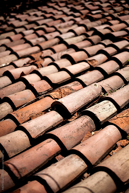 Old roof-tiles
