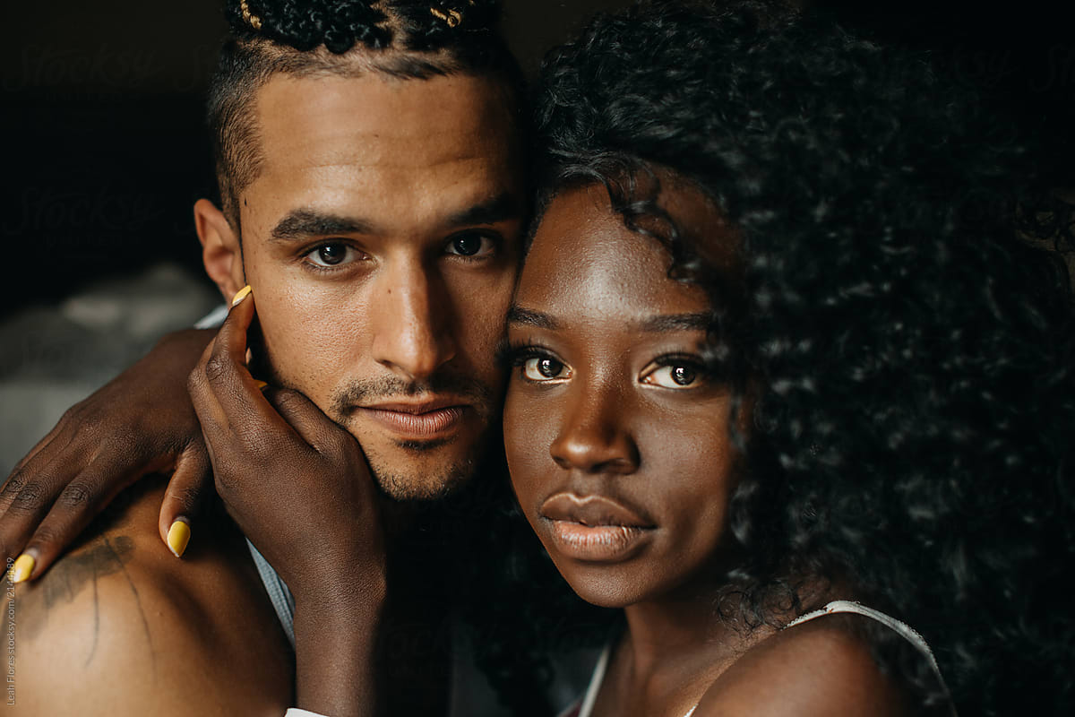 Closeup Portrait Of Couple S Faces By Stocksy Contributor Leah Flores Stocksy