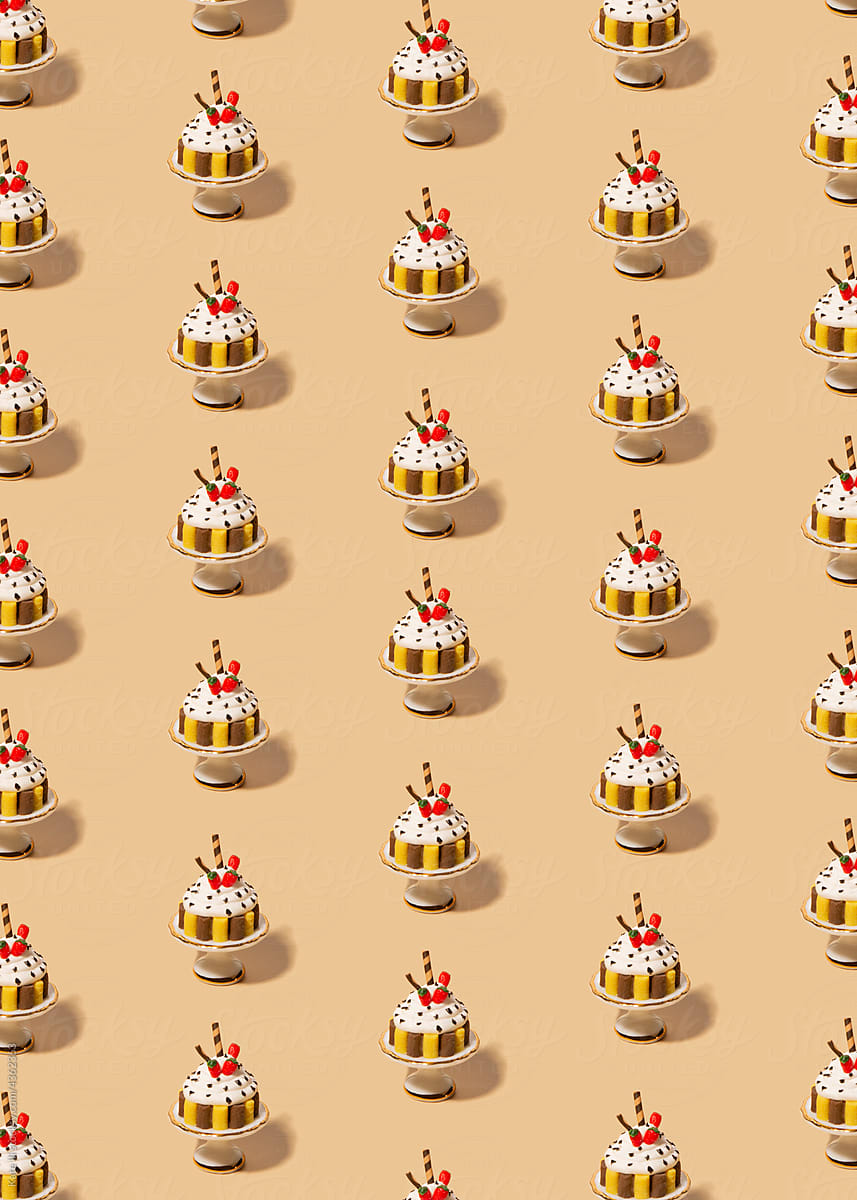 Cake miniature pattern