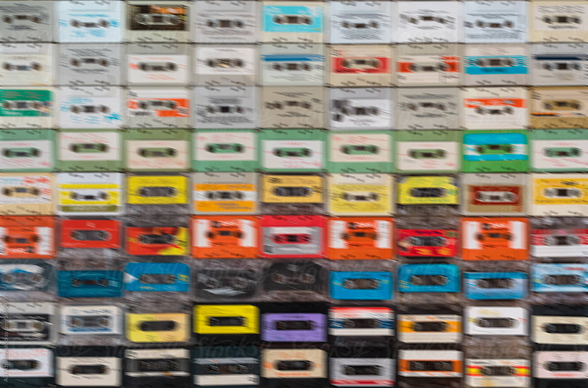 Retro Colorful Casette Tapes