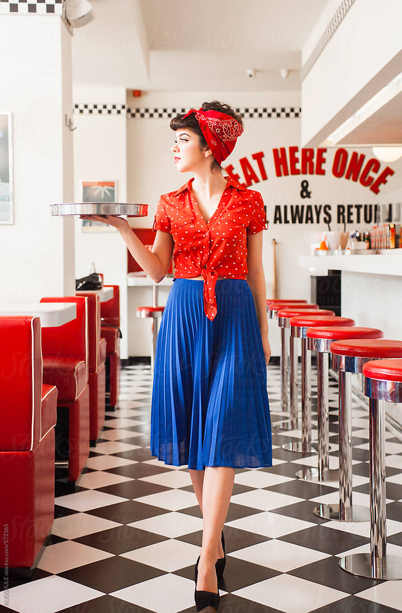 Portrait Of Handsome Rockabilly Girl In Retro Outfit Form 1950's. by  Stocksy Contributor AUDSHULE - Stocksy