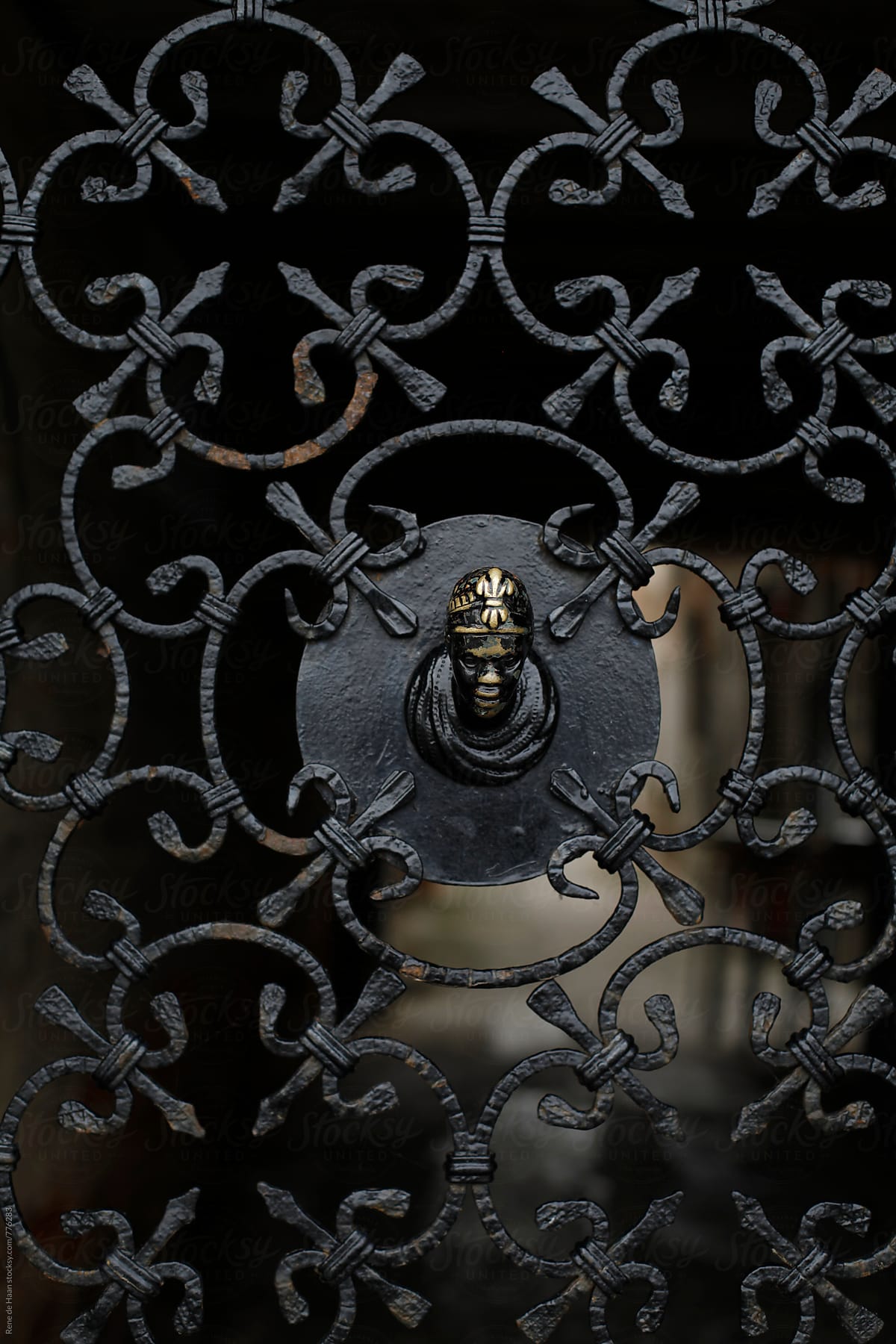 gate of wrought iron